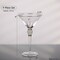 Premium Clear Stem Crystal Martini Glasses with Rim and Diamond-like Rhinestones, Elegant 10oz Glassware Set for Cosmopolitan, Vodka, Gin and Other Cocktails, Fancy Manhattan Drinkware